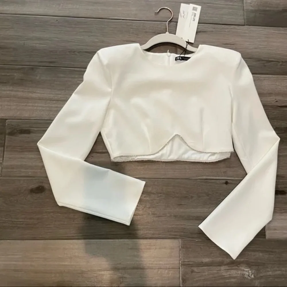 ZARA crop top with rhinestones
